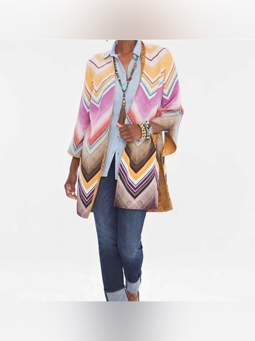 Chico's Reversible Kimono